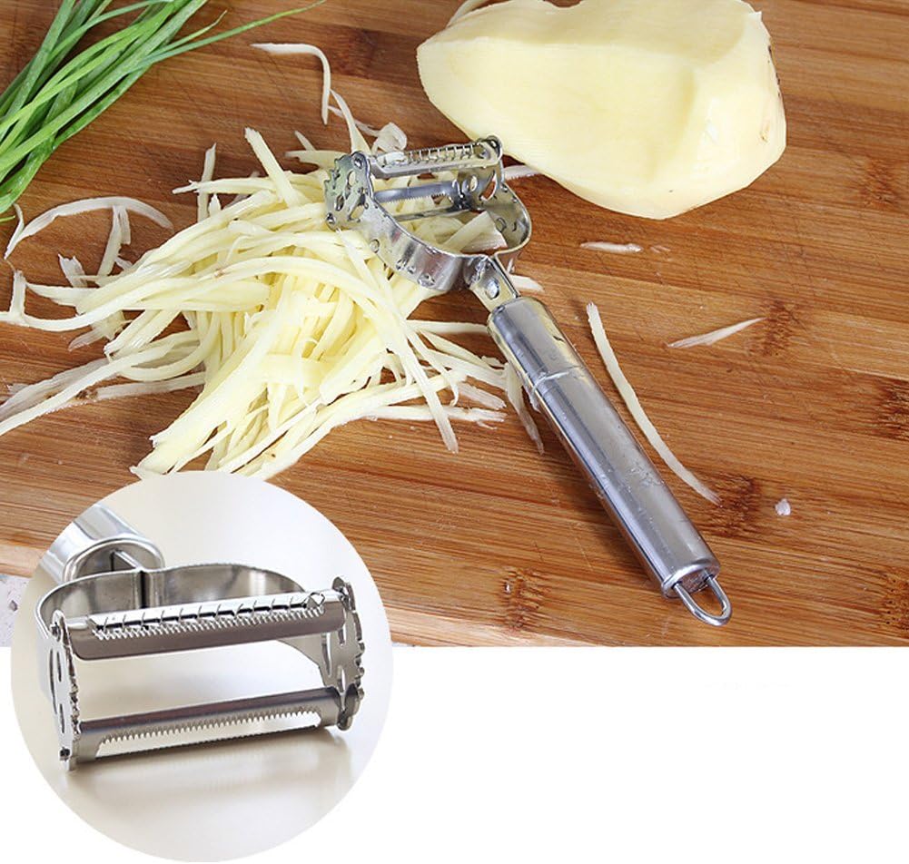 2-in-1 Julienne Vegetable Peeler | Stainless Steel